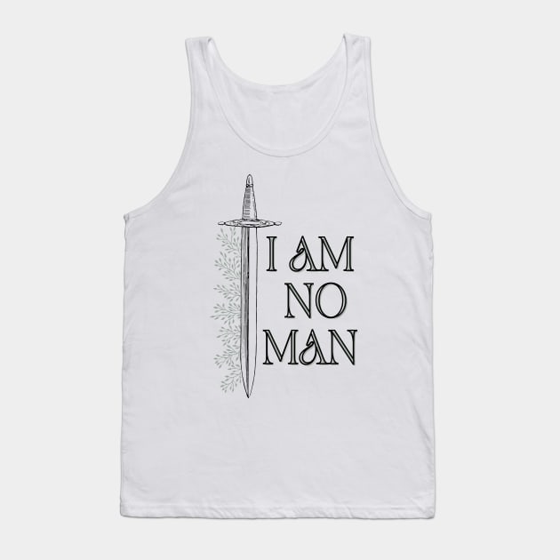 I am no Man Vertical Tank Top by Fabled Threads